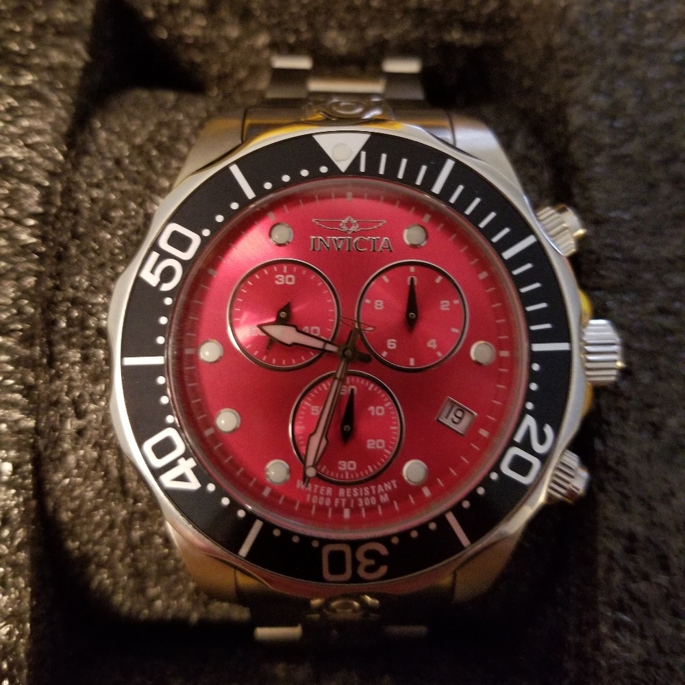 Invicta Men's 3048 Grand Diver-  Red and Black